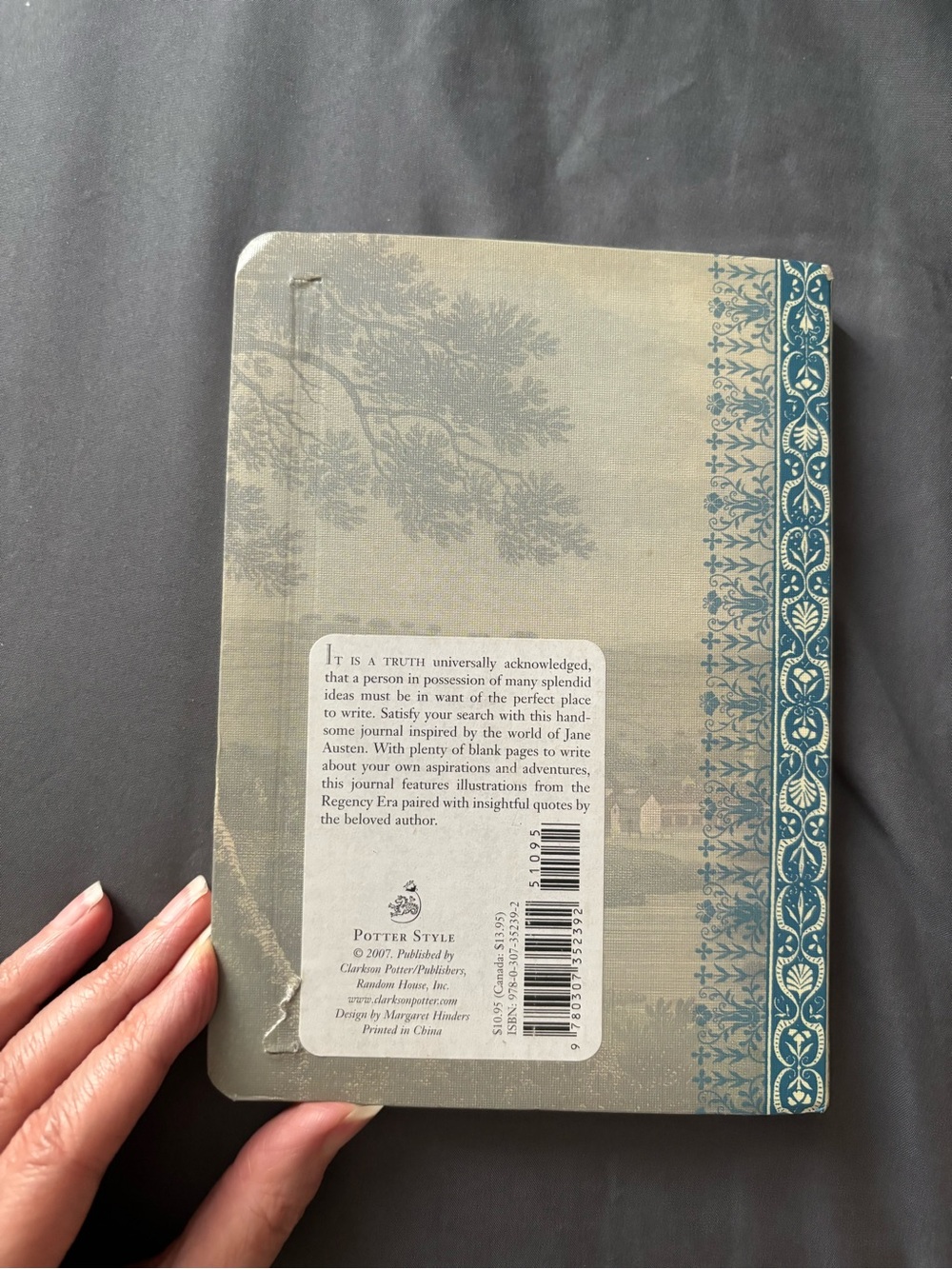 Jane Austen Blue Illustrated Journal - Picture 6 of 6